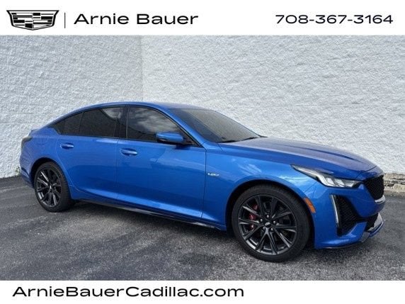 2024 Cadillac CT5-V V-Series in Coastal Blue Metallic — front three-quarter view
