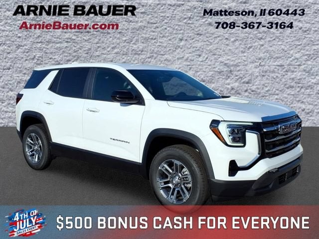2027 GMC Terrain FWD Elevation in Summit White — front three-quarter view