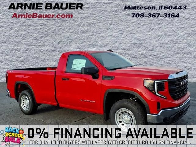 2026 GMC Sierra 1500 Pro in Cardinal Red — front three-quarter view