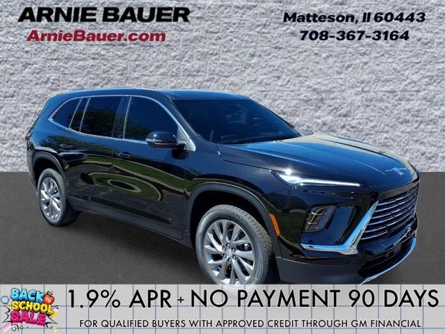 2026 Buick Enclave Preferred in Ebony Twilight Metallic — front three-quarter view