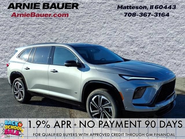 2026 Buick Enclave Sport Touring in Moonstone Gray Metallic — front three-quarter view