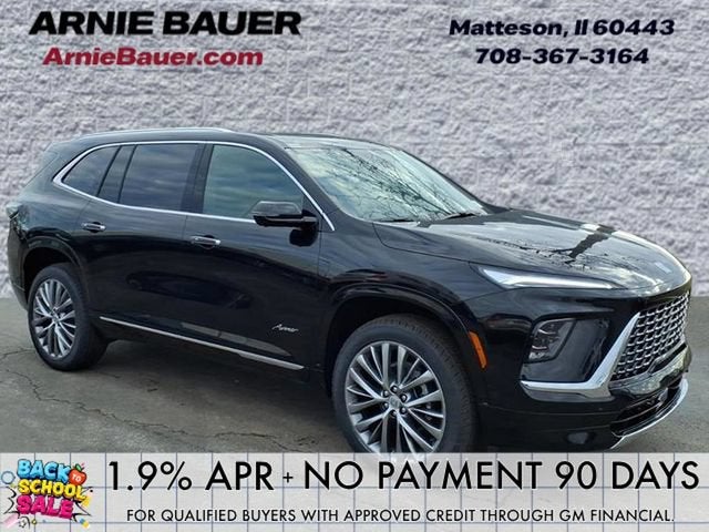 2026 Buick Enclave Avenir in Ebony Twilight Metallic — front three-quarter view